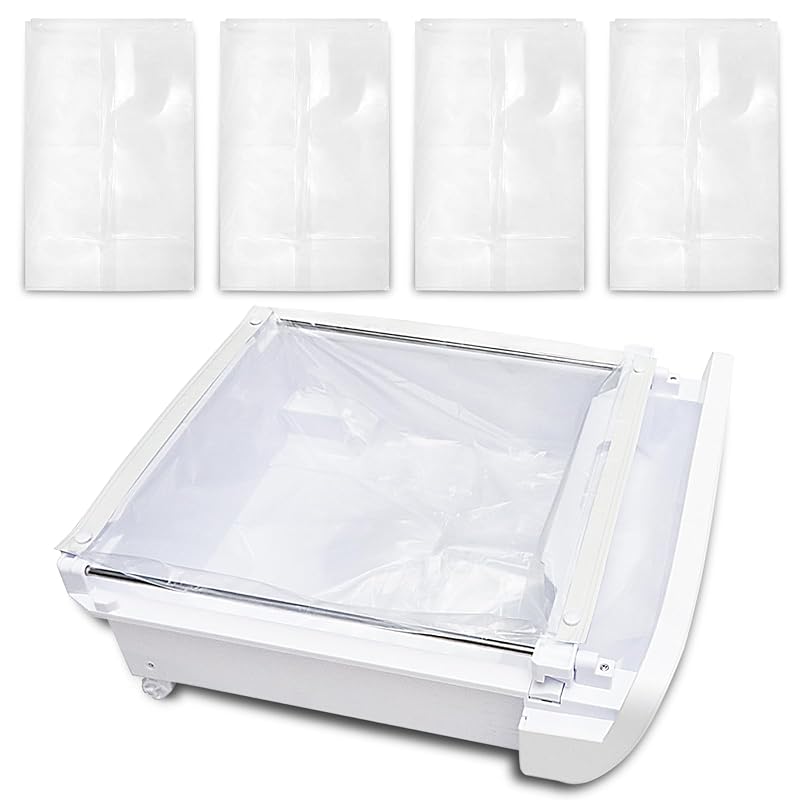 Forros para Caixa de Areia Automática Petsnowy WECATION Transparentes e Resistentes, Pacote com 80