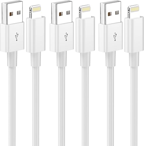 Cargador de iPhone certificado Apple MFi Cable Lightning de 3 pies para iPhone de carga rápida compatible con iPhone 1413121111 ProXSMaxXRX87iPad