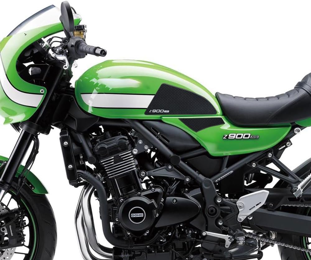 for Z900RS z900rs 2018-2023 2024 2025 Motorcycle Side Fuel Tank pad Tank Pads Protector Stickers Decal Gas Knee Grip Traction Pad Tankpad Z900RS Tank Grips (One Set) Black