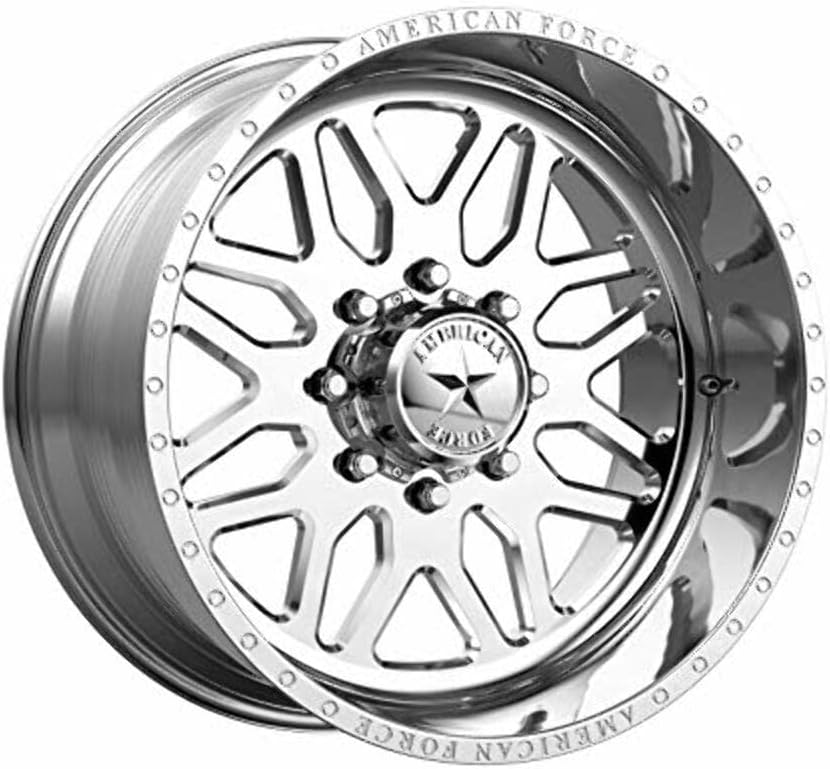 American Force AFW B02 TRAX SS Polished Wheel with Aluminum (22 x 12. inches /8 x 180 mm, -40 mm Offset)