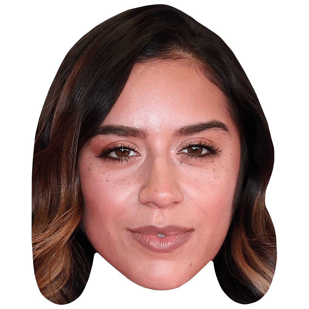 Chelcee Grimes (Brown Hair) Celebrity Mask, Flat Card Face, Fancy Dress Mask