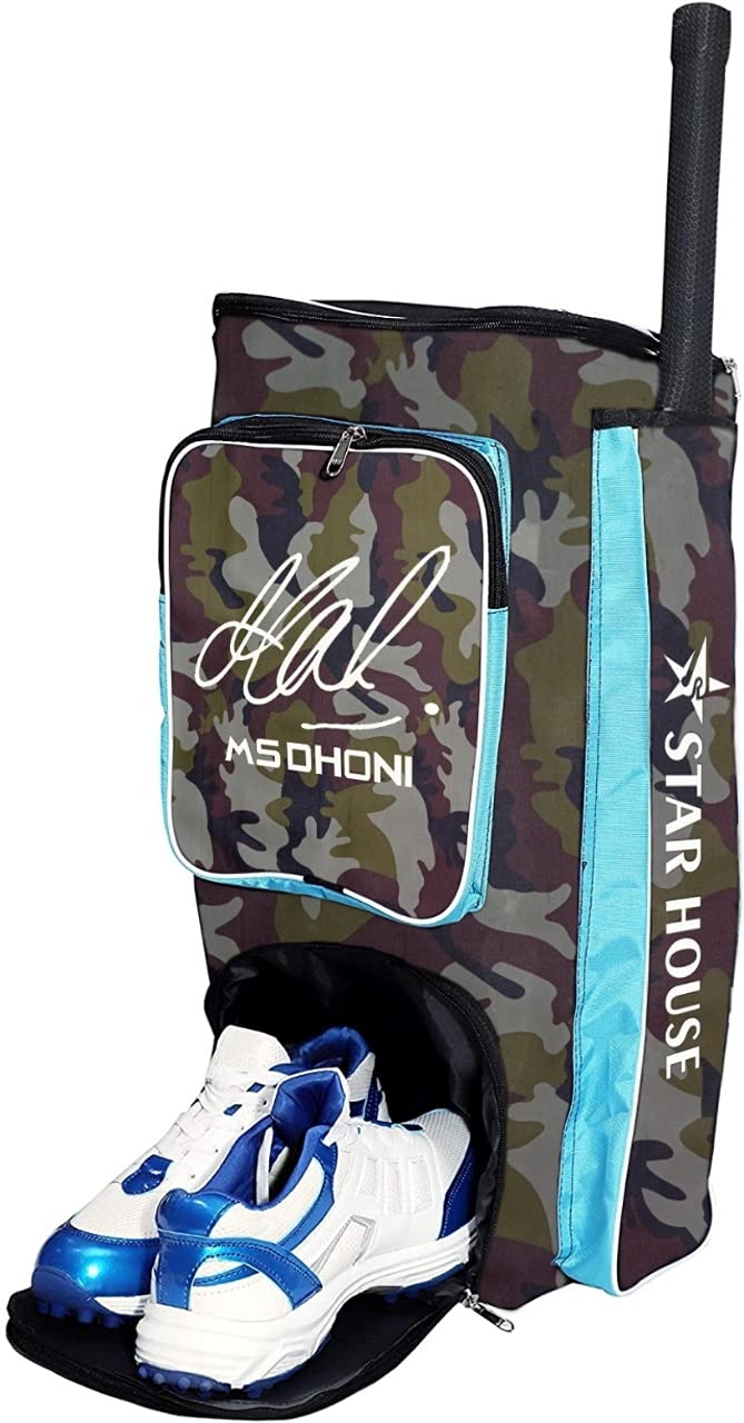 Dev Star House MS Dhoni Cricket Kit Bag with Heavy Material (Green-Army) 2