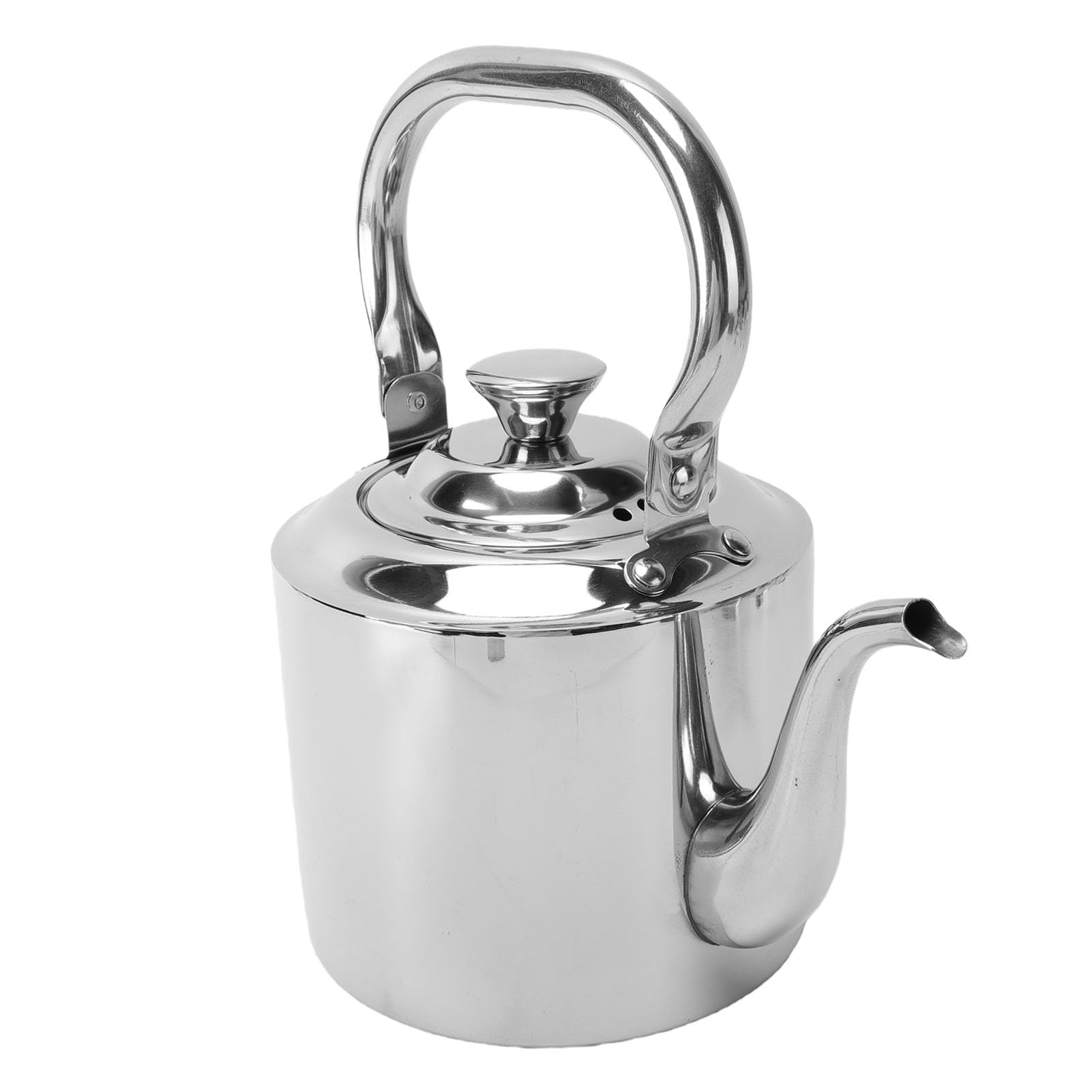 Greensen Bollitore per tè da Piano Cottura, Teiera a Collo di Cigno in Acciaio Inossidabile 304 con Infusore Rimovibile, Manico Ergonomico Cool Touch, per Versare Sopra la Preparazione del tè Al (2L)