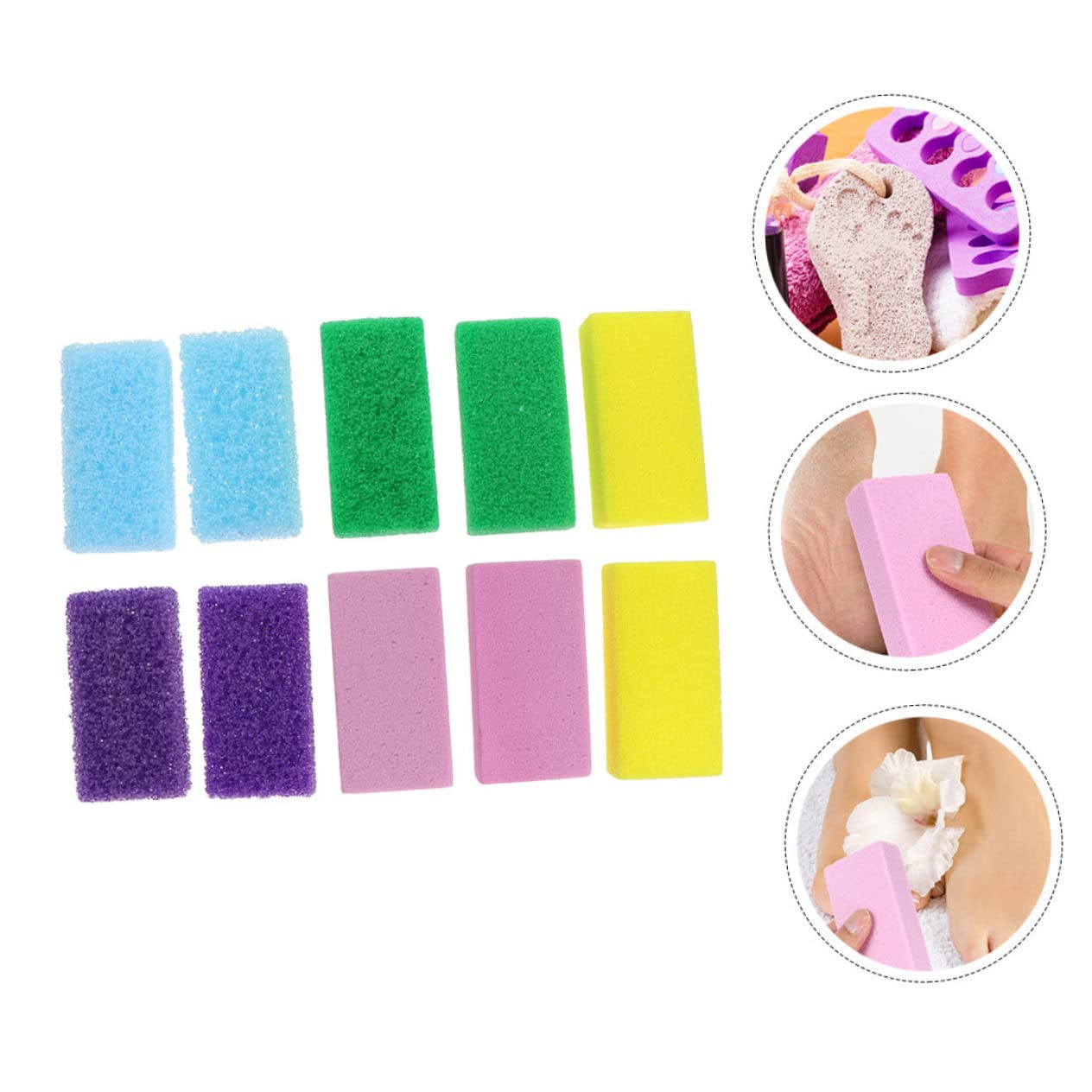 Healvian 30pezzi Pietre Per Pedicure Pu Colorate Rimuovi La Morta Per Dei Piedi Accessorio Per Esfoliazione Del Piede Strumento Di Bellezza Per Comfort Totale