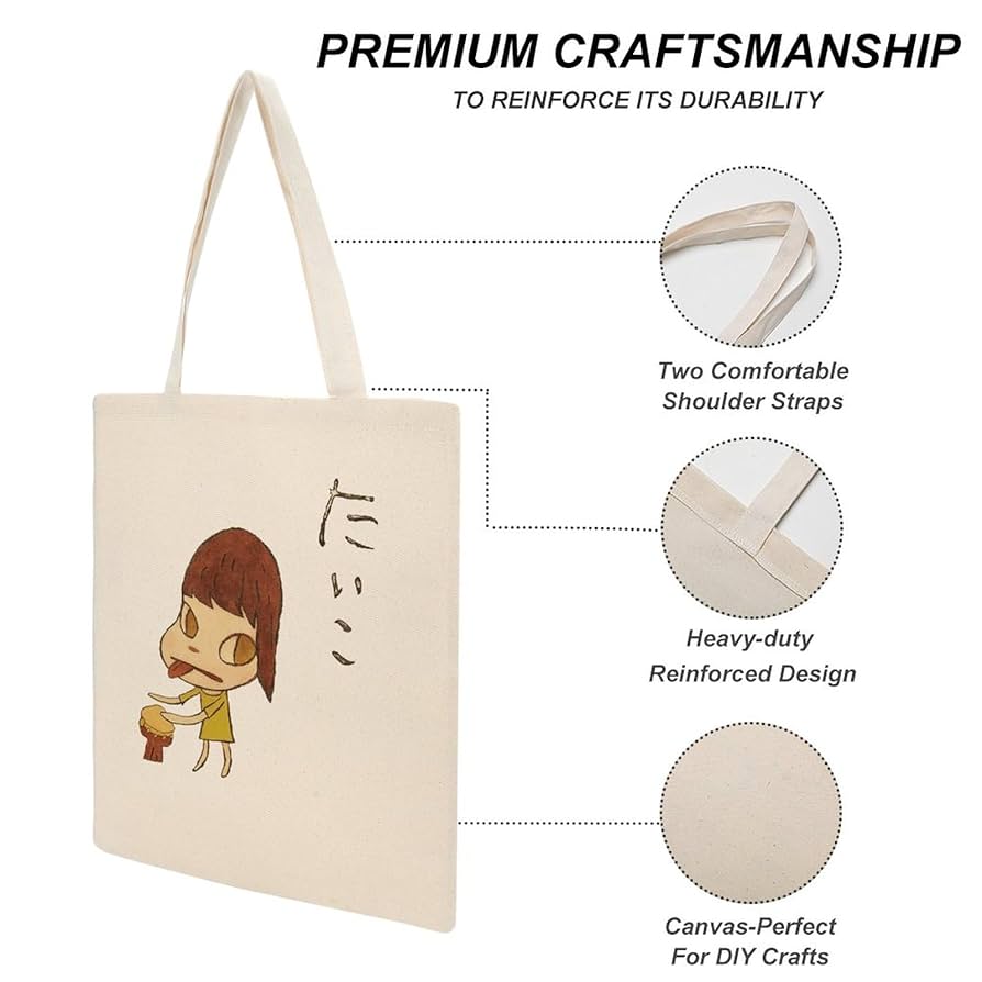 Amazon.co.jp: 奈良美智 トートバッグ キャンバス 帆布包