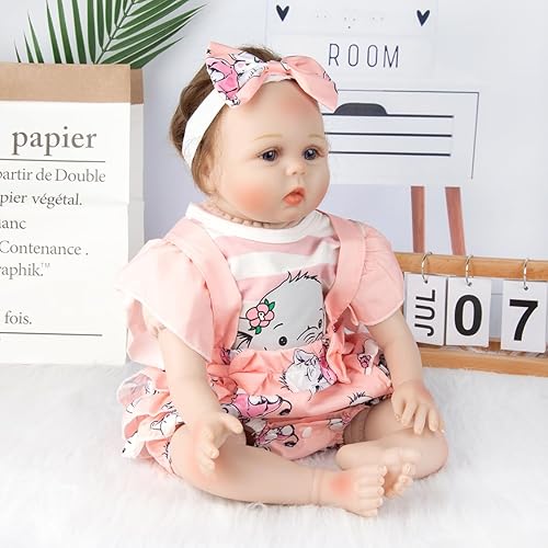 Pedolltree Ropa de muñeca Reborn de 22 pulgadas, accesorios para niña, conjunto de 3 piezas para muñeca Reborn de 22 a 24 pulgadas