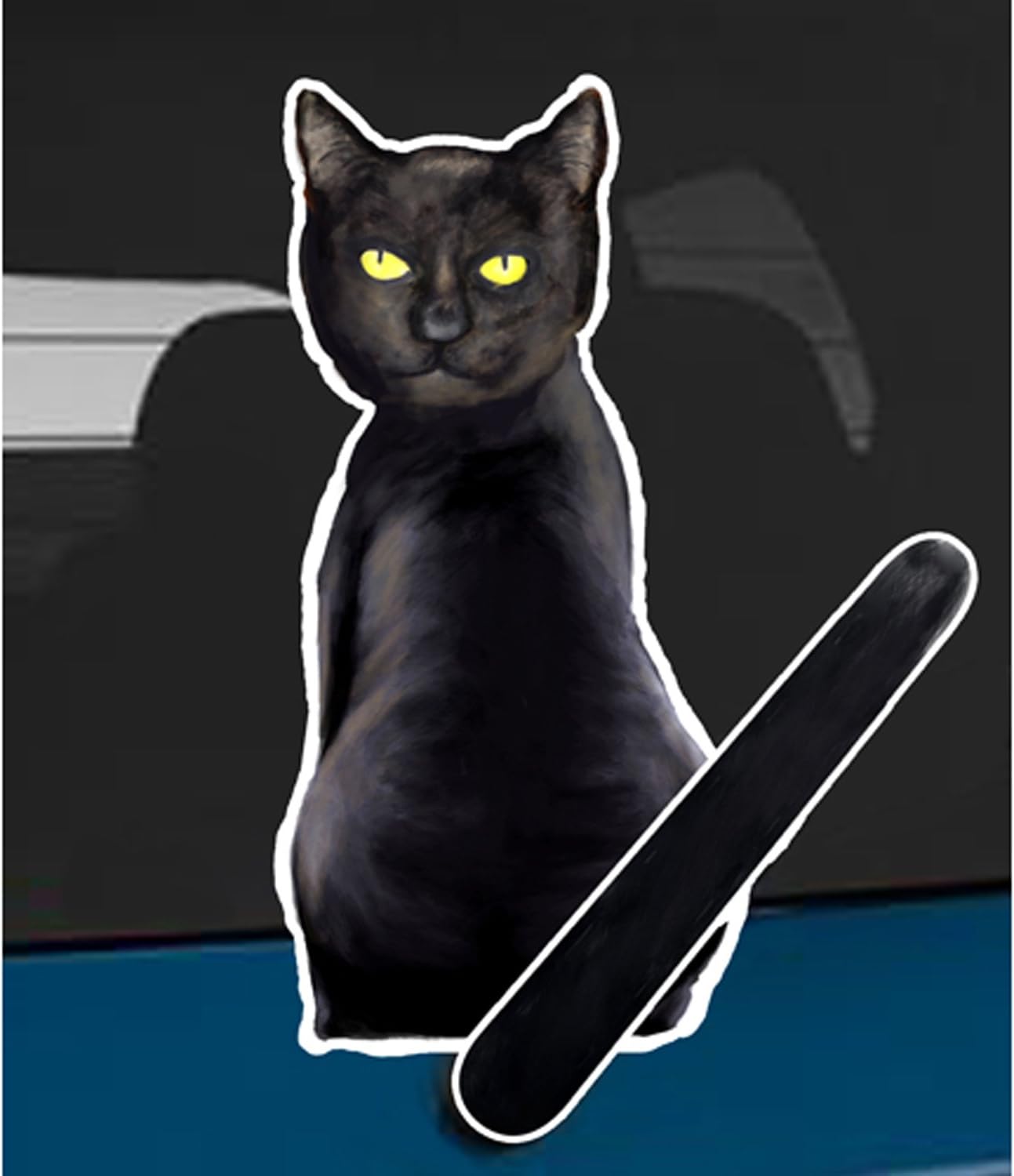 Black Cat Wagging Wiper car Rear Wiper Sticker Decal