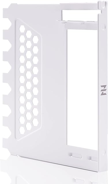 EZDIY-FAB Vertical Graphics Card Bracket PCIE Slot Plate, Vertical GPU Mount, Video Card VGA Support Kit -White