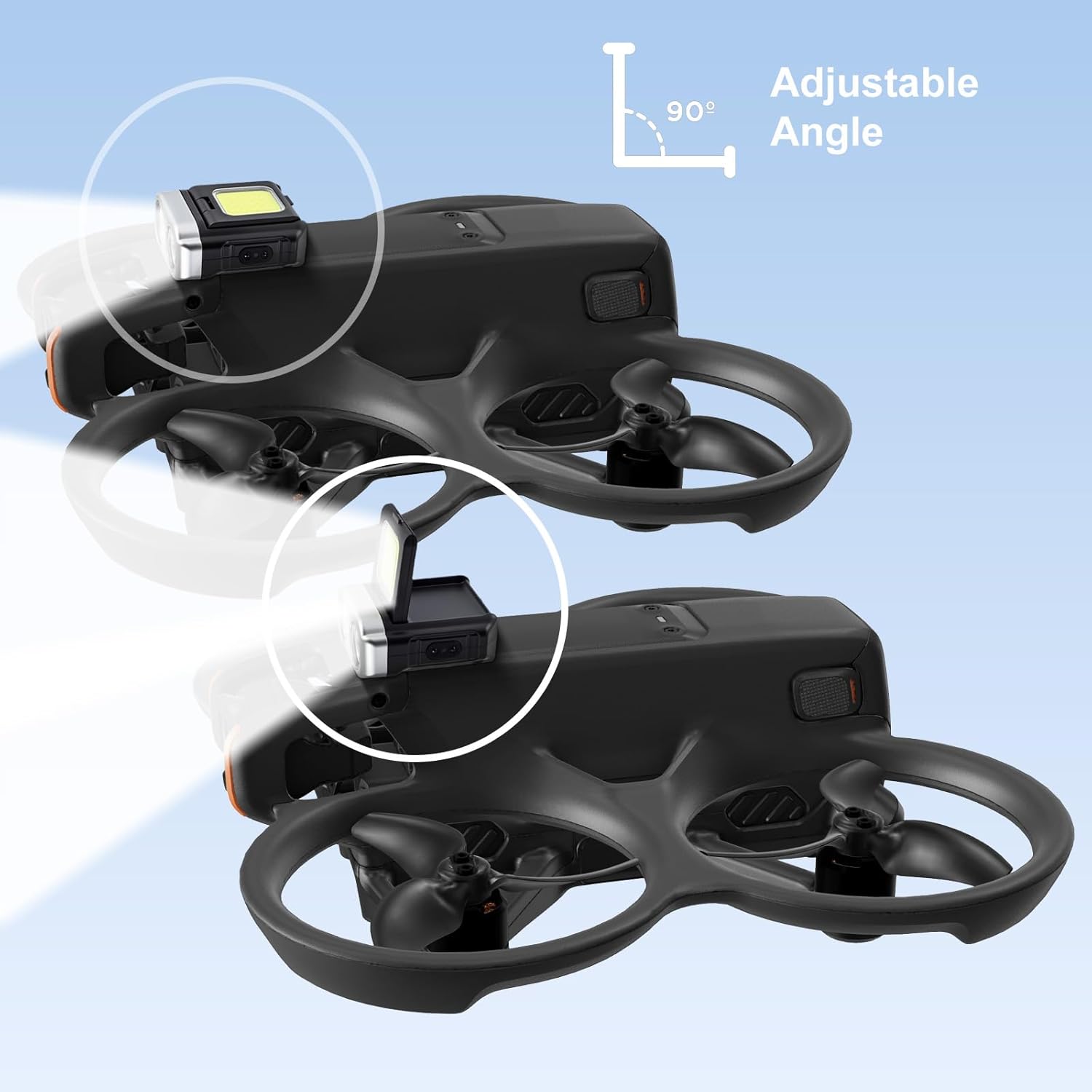 Strobe Light for DJI Avata 2/Avata, Universal LED Searchlight & Anti-Collision Night Flying Light, Tactical Spotlight for Enhanced Visibility and Navigation