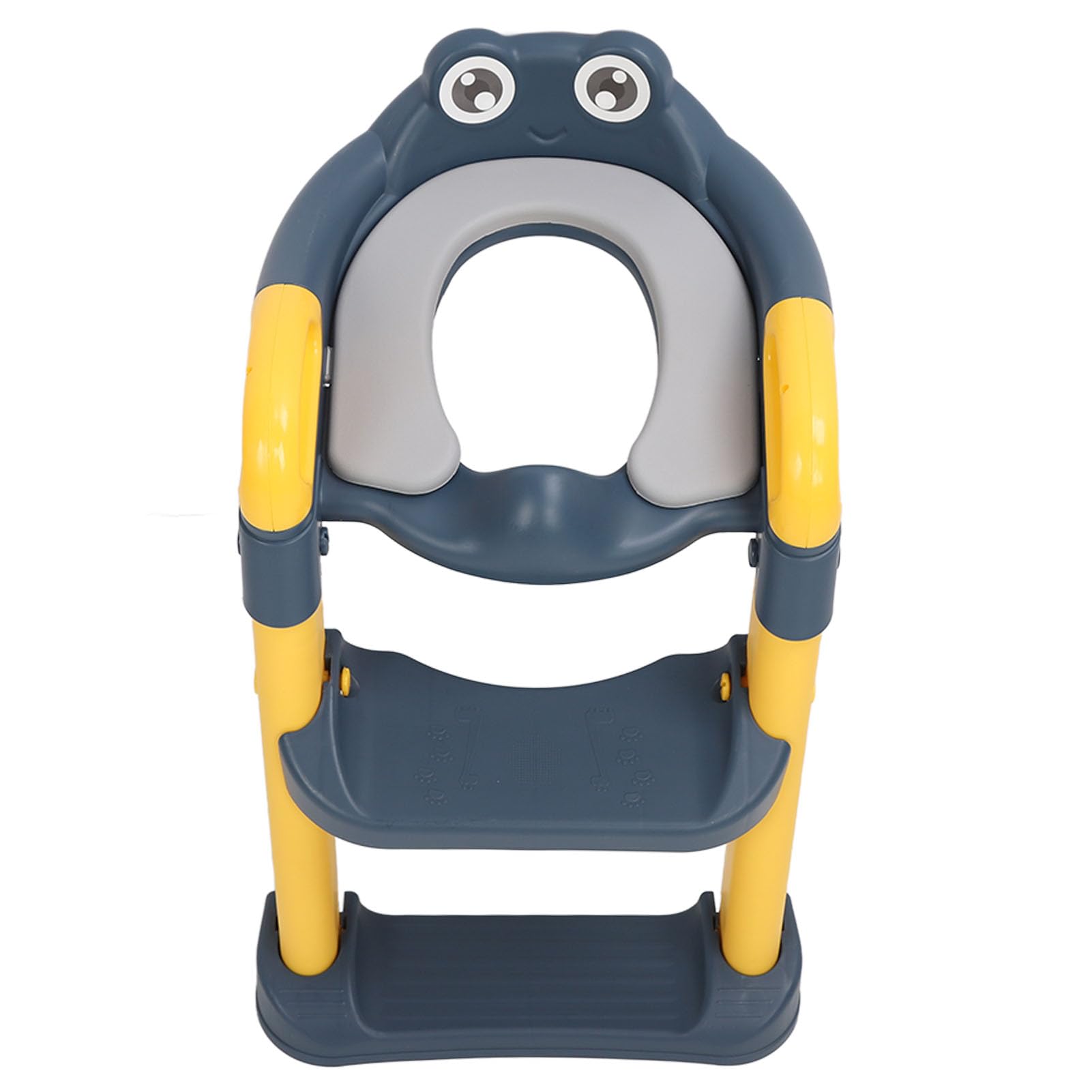Sgabello Toilette per Vasino, Scaletta per WC Pieghevole per Bambini Sedile a Prova di Spruzzi di Urina Altezza Regolabile per la Casa per i più Piccoli (Limone giallo)