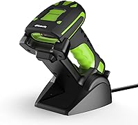 Vista 13 de Alacrity Escáner de Código de Barras Industrial 2D Mejorado con Soporte de Carga Inalámbrica, Distancia de Transmisión de 1968 Pies 433MHz