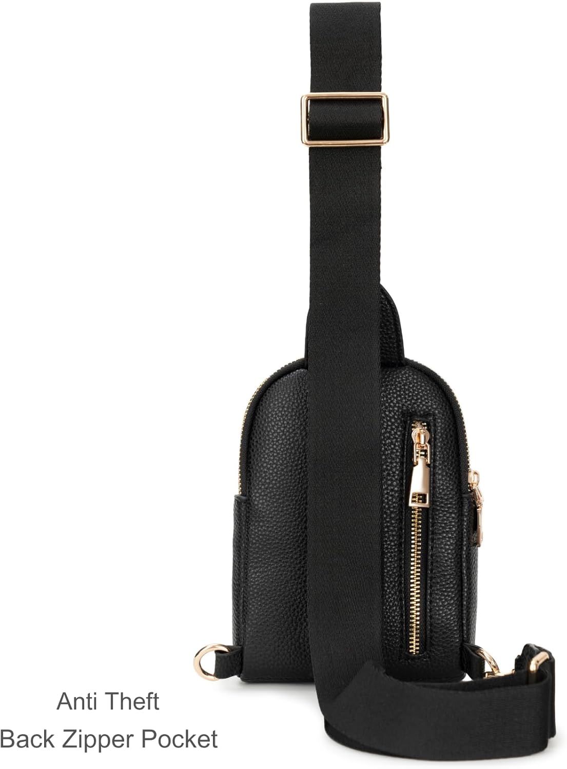 Leather Crossbody Bags for Women Travel Small Crossbody Sling Bag Organizer Fanny Pack Chest Bag