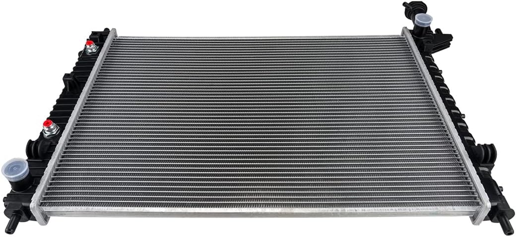 Radiator Compatible with 2009-2017 Traverse, 2007-2016 Acadia, 2008-2017 Enclave, 2007-2010 Outlook, 2017 Acadia Limited, OE Style Bolt-On Aluminum Core Radiator Replace# CU13007