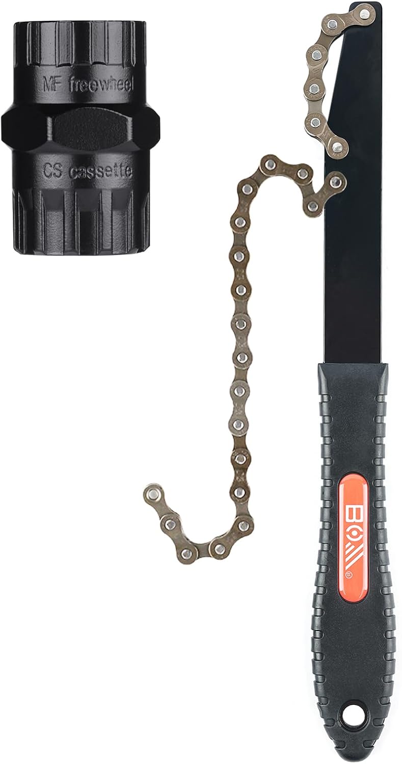 Bike Freewheel Removal Tool and Cassette Lockring Remover Tool with Shop Sprocket Remover, Chain Whip and Multi-Functional Pedal Wrench