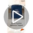 Image of Cloth Fusion 600 GSM Mattress Topper Single Bed, Extra Thick 2 inch Bed Topper for Improved Sleep Quality and Enhanced Comfort (72x36 inches, Navy)