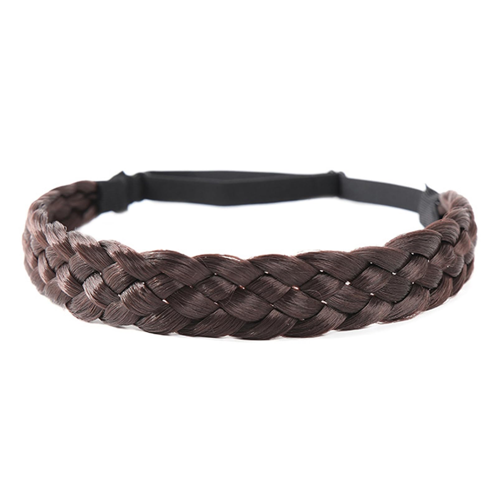 Fentency Synthetic Braided Headband Plaited Headpiece Wigs Braid Hairband Frontlet Headpiece Women Girls Accessory