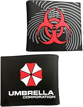 I0I&I0I Anime Wallet, Resident Evil Protection Umbrella Short Section Male and Female Students Anime Peripheral Wallet Wallet Card Holder D
