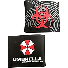 I0I&I0I Anime Wallet, Resident Evil Protection Umbrella Short Section Male and Female Students Anime Peripheral Wallet Wallet Card Holder D