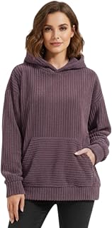 GRECIILOOKS Premium Corduroy Hoodie for Women | Unisex Winter Sweatshirt | Oversized Hoodies for Womens | Stylish Look for... Price In India