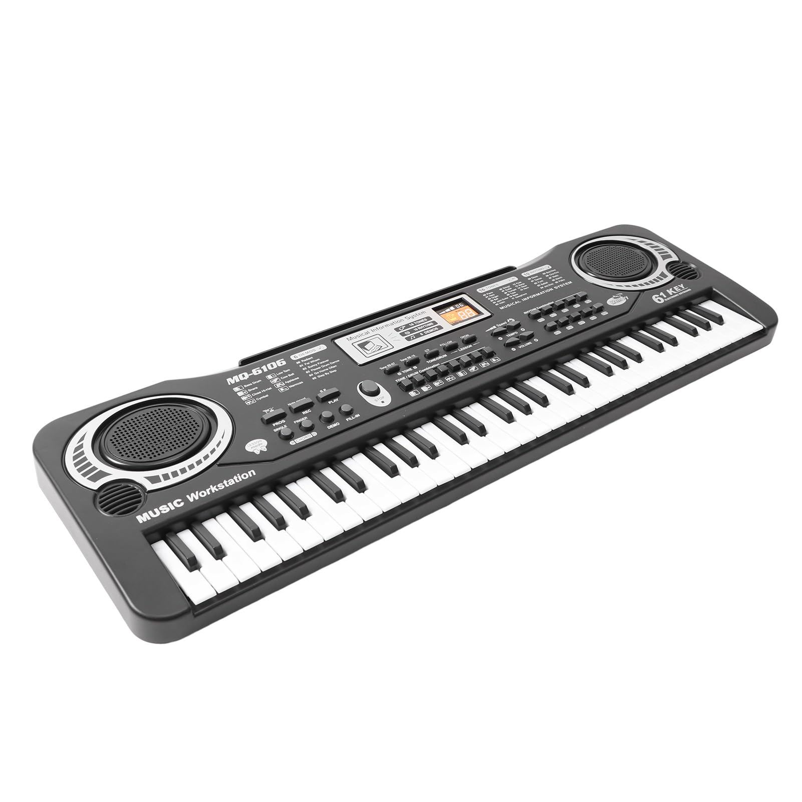 Amazon | 電子キーボードピアノ、61キーデジタルピアノ、初心者向けの
