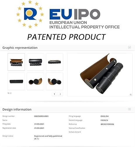 Miniatura 8 de Juego de tazas de cuero para dados, 5 tazas de dados de cuero negro + 25 dados + estuche exclusivo de almacenamiento y transporte hecho de piel