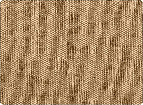 Bungalow Flooring Barbury Weave 9to5 Desk Chair Mat, 3' x 4', Made in USA, Stain-Resistant, Anti-Slip Rubber Backing, Khaki