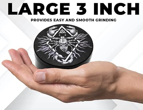 Miniatura 3 de Molinillo de especias de 3 pulgadas, molinillo de hierbas de pimienta, ilustraciones originales de 12 constelaciones - Escorpio