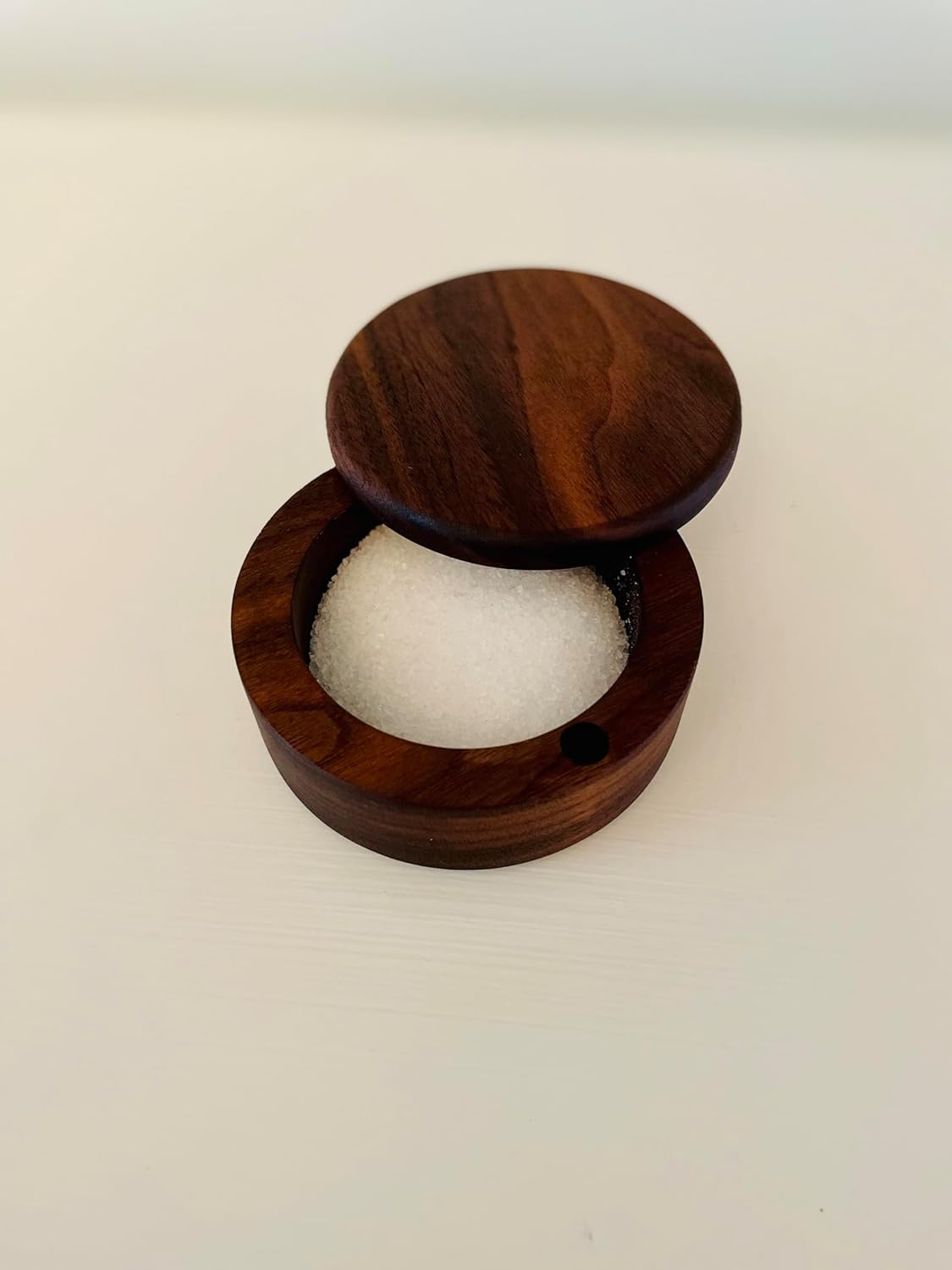 Walnut Hardwood Salt Cellar