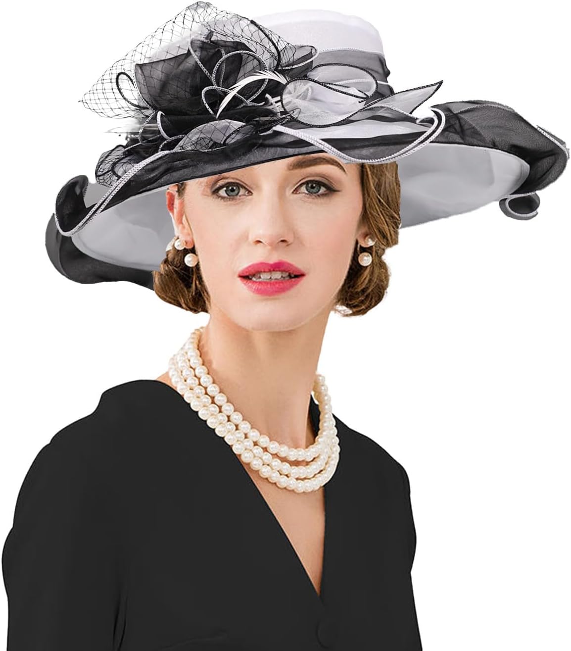 Womens Organza Church Derby British Fascinator Kentucky Hats for Women