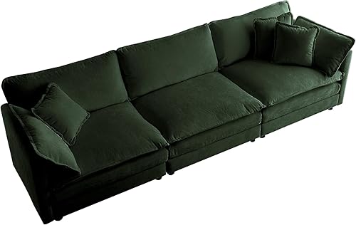 Miniatura 7 de U-Shaped Sectional Couches Sofa with Reversible Footrest, 5-Seater Modular Couch Convertible Corner Sofa Bed, Modern Minimalist L Shaped Couch for