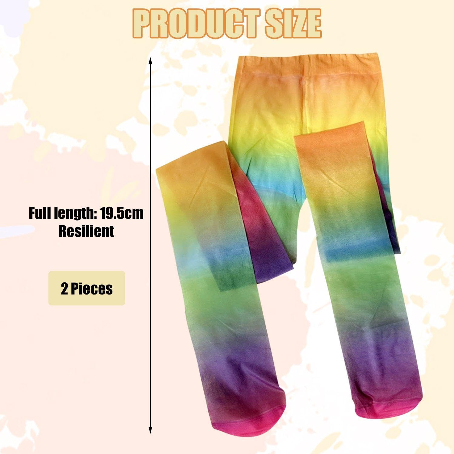 TVSVKWE 2 Pieces Of Colorful Stockings, Fashionable And Personalized, Suitable For Daily Wear And Special Occasions - Image 2