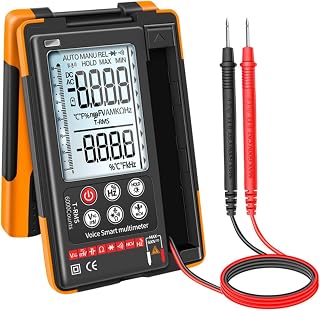 Operitacx Intelligent Digital Multimeter with Voice Control Handheld Repairing Multimeter Fully Automatic Detection High Precision Measurement Lightweight and Portable Design for Home and