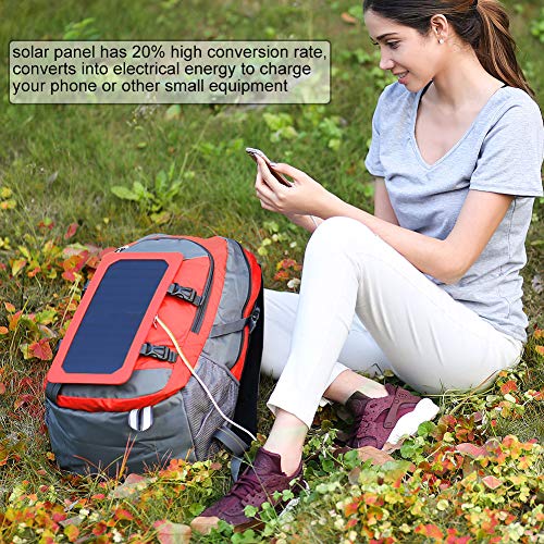 Alomejor Zaino Solare da Viaggio Zaino con Carica