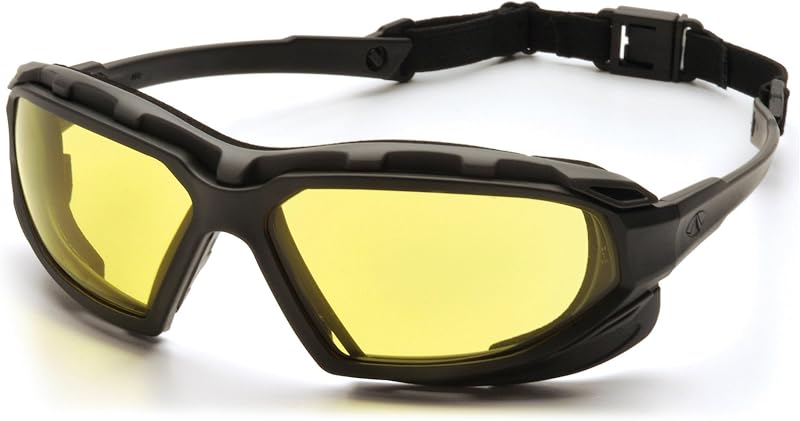 Pyramex Safety Highlander XP Eyewear, Frame/Indoor-Outdoor Mirror Anti-Fog Lens