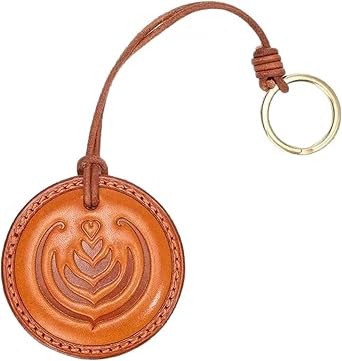 Latte Art Bag Charm, Fashin Leather Coffee Bag Charm
