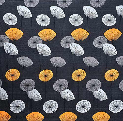 Image of Prime Collection 180 TC Cotton-Blend Single Size(90x60) Inch 1 Bedsheet with 1 Pillow Covers Single Bedsheet for Single Bed (Grey & Orange)