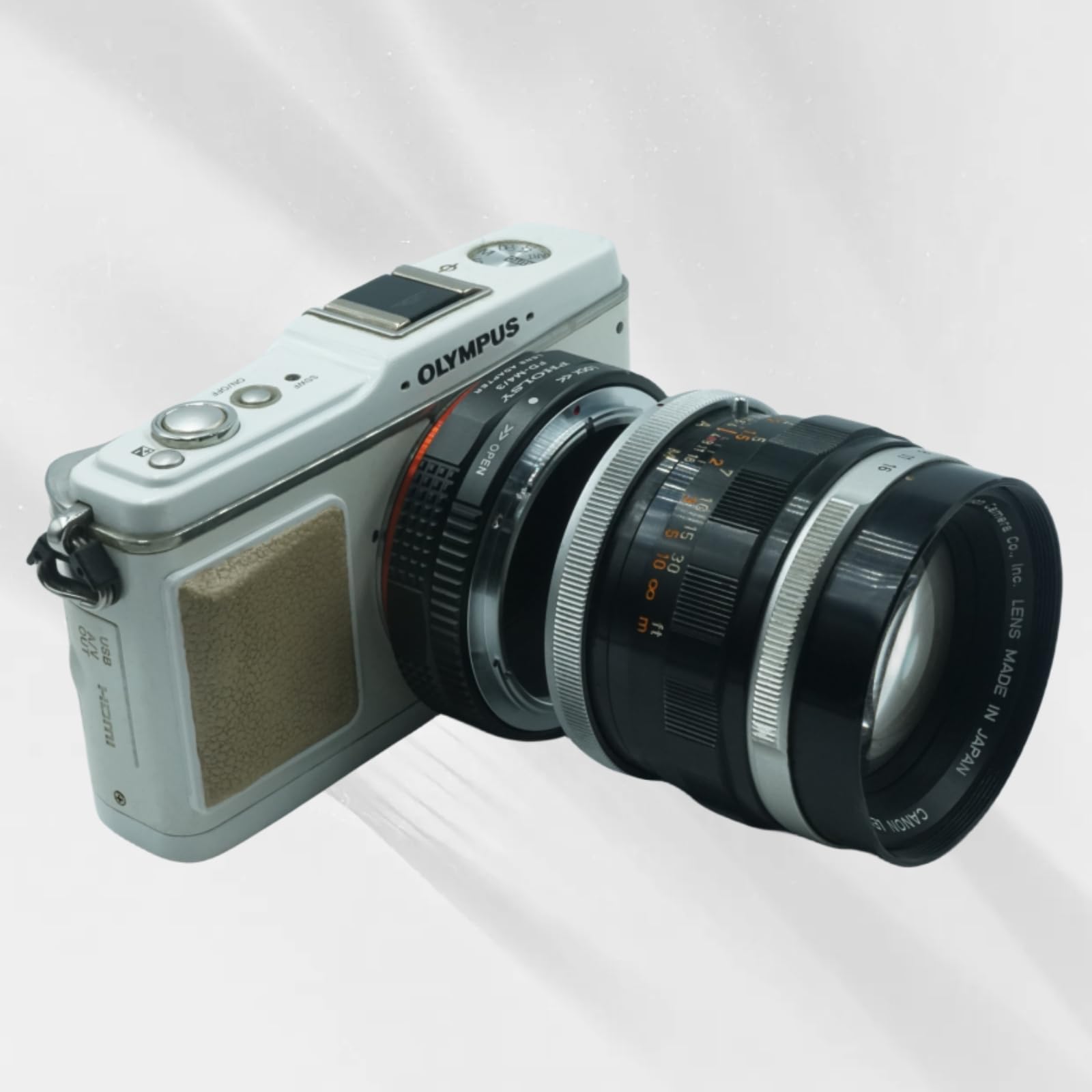 PHOLSY Manual Camera Lens Adapter Designed for Canon FD FL Lens and Canon EOS RF Camera, FD to RF, FD to RF PHOLSY Manual Camera Lens Adapter Designed for Canon FD FL Lens and Canon EOS RF Camera, FD to RF, FD to RF