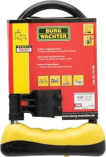 Burg-Wächter 1500 HB 170/180 Shackle Lock, Black, Medium