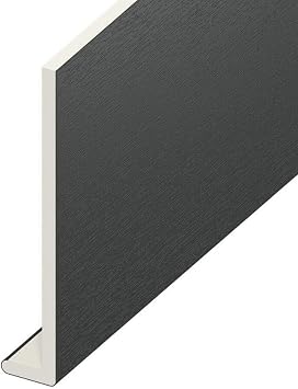5 Metre x 150mm Wide uPVC Fascia Cover Capping Board Anthracite Grey - 9mm Thick
