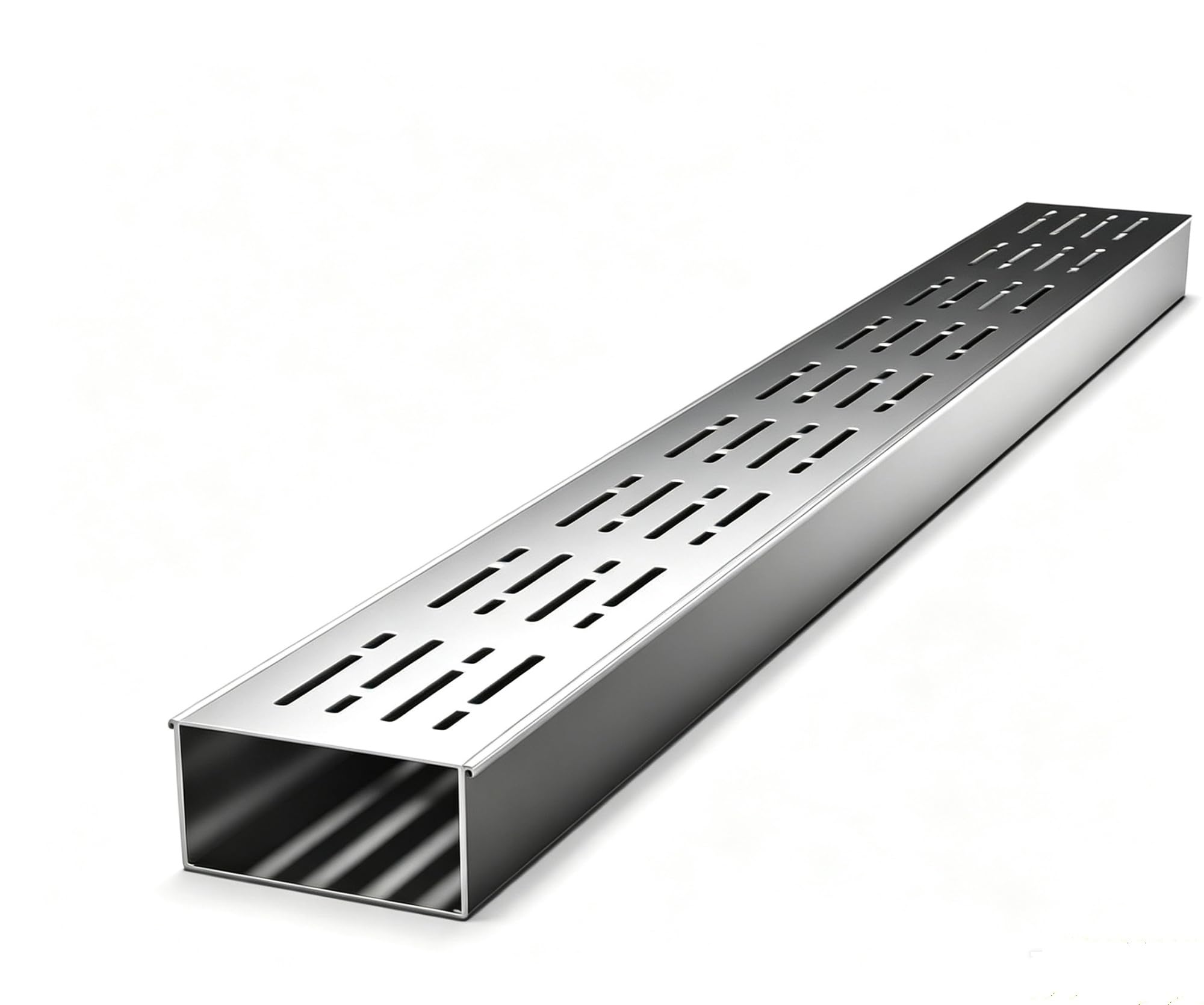 System odpływowy ze stali nierdzewnej w kształcie litery U do użytku na zewnątrz i w garażu(100x5x3cm)