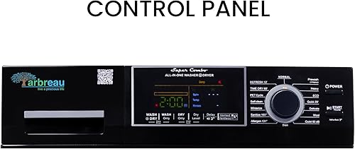 Miniatura 3 de 1.6 cu.ft. CONVERTIBLE Compact Combo Washer Dryer with Pet Cycle (Black)