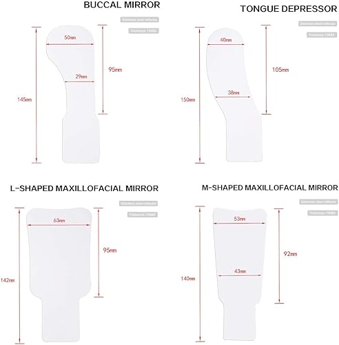 Miniatura 7 de XUX Espejos antivaho automáticos dentales para fotografía oral Reflector de vidrio Desempañamiento Espejos ortodónticos para oral ooclusal lingual