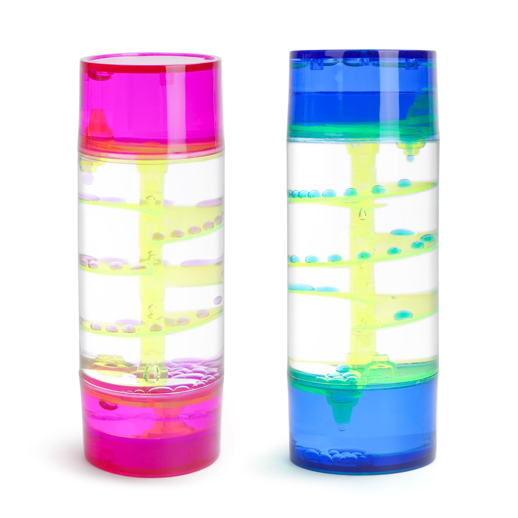 LULUFUN Liquid Motion Timer Bubbler, Sensory Toys for Visual Relaxation Colorful Oil Hourglass, Calm Stress Relief Desk Toys
