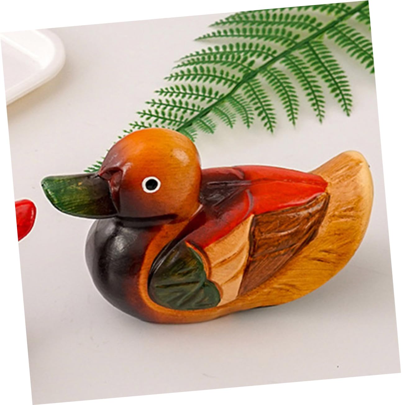 Amosfun 5 Paare Mandarinente Ornamente Auto Mujer Abs hochzeitsdeko Hochzeit Dekoration Künstlerische Holzstatue brautpaar Heimdekorationen Hochzeitsschmuck Hochzeit Enten hölzern