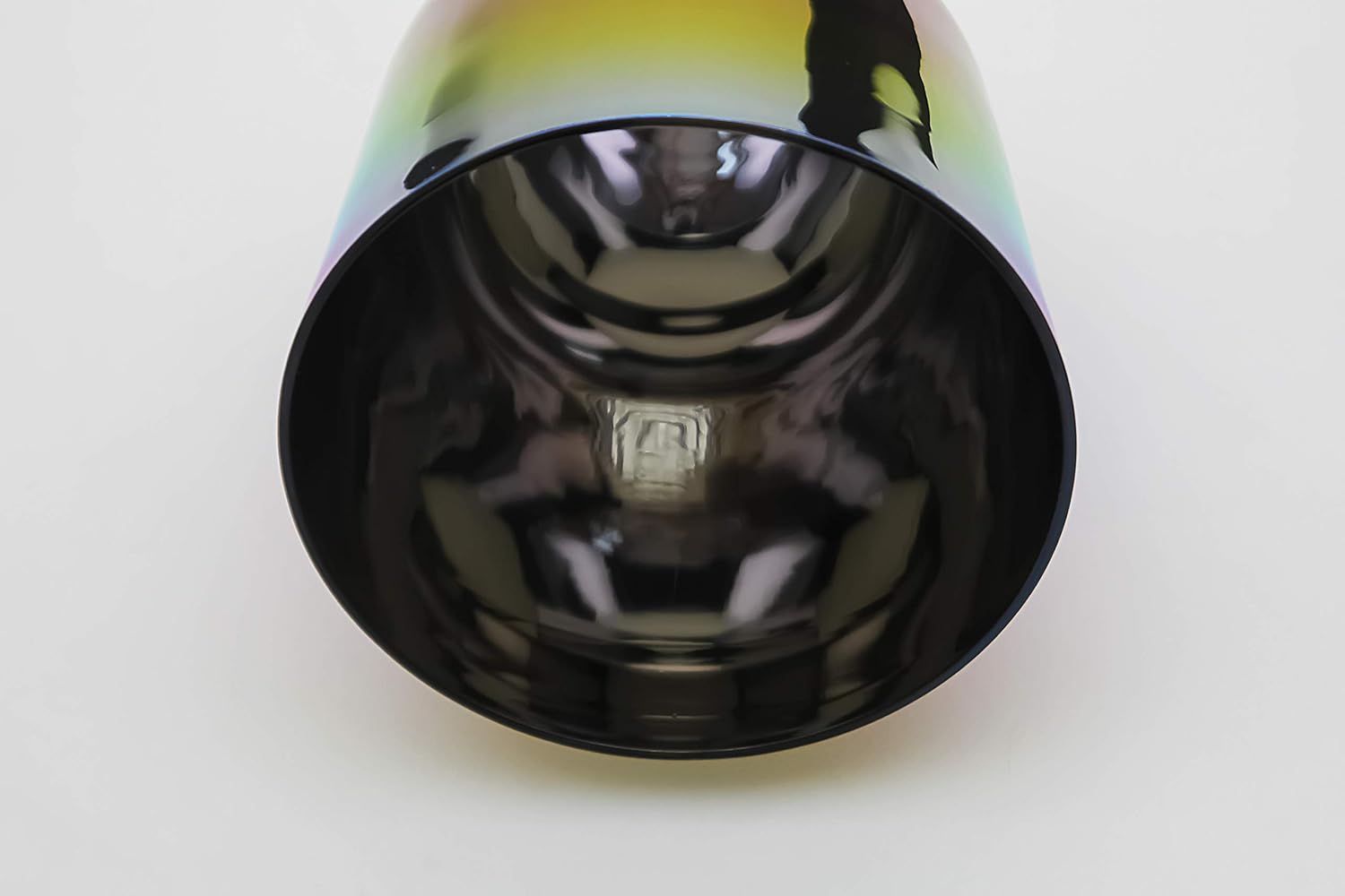 Colorful Crystal Singing Bowl With Handle Note B 4th Octave 5"