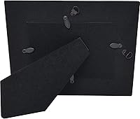 CustomGiftsNow Personalized Engraved Leatherette 5x7 Photo Frame - Custom Text Faux Leather Black Vertical for Family Pets Memorials