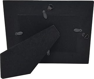 CustomGiftsNow Personalized Engraved Leatherette 5x7 Photo Frame - Custom Text Faux Leather Black Vertical for Family Pets Memorials