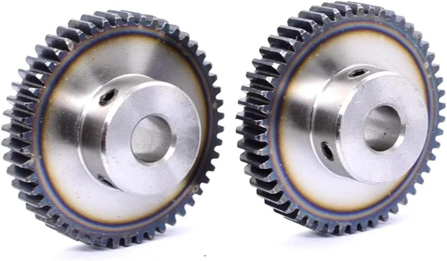 Spur Gear Metal 8mm 10mm Bore 45# Steel 1M 40/44/45/48-100T 1Pcs(8mmm,48 Teeth)