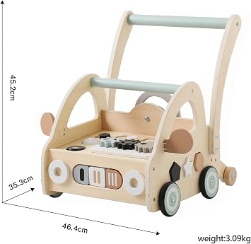 Wooden Baby Walker, Baby Push Walker, Montessori Wooden Walkers for Babies, Baby Walkers for Boys and Girl