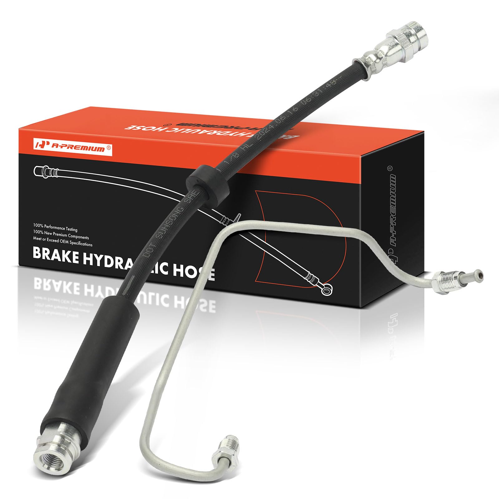 Photo 1 of A-Premium Front Left Brake Hydraulic Hose Compatible with Audi